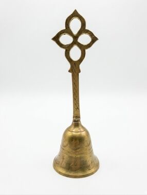 Vintage Solid Brass Hand Bell Made India